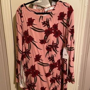 NWT JustFab Pink Floral Dress